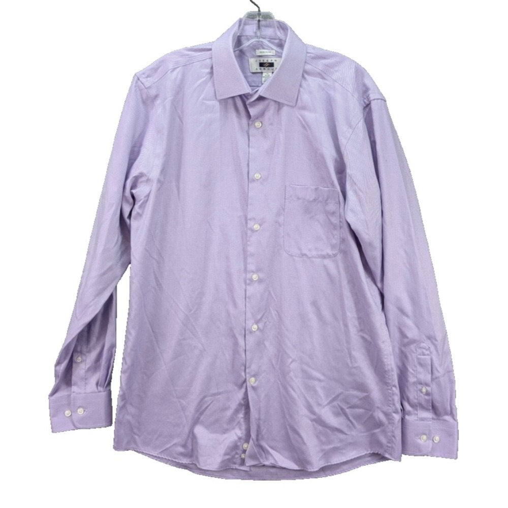 Joseph Abboud Egyptian Cotton Button Up Long Sleeve Shirt Size 16 34/35 Preppy